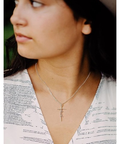 Faith Cross Necklace for Women Religious Gifts for Women Christian Jewelry Gifts for Women 04-Jesus $11.59 Necklaces