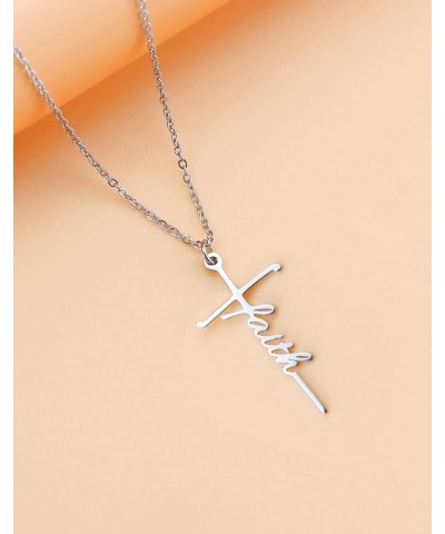 Faith Cross Necklace for Women Religious Gifts for Women Christian Jewelry Gifts for Women 04-Jesus $11.59 Necklaces