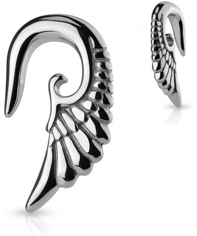 Angelic Wing Hanging 316L Surgical Steel Taper Earrings 4GA (5mm) $10.80 Body Jewelry