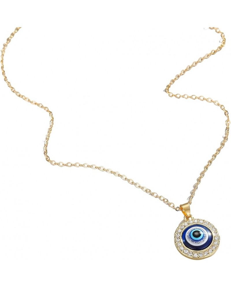 Sparkling Silver Gold Evil Eye Necklace Women Guardien Protection Girls Daughter Girls Sister Spiritual Guardien Protect Inne...