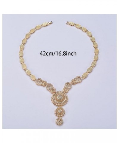 4 Pack 14K Gold Filled Kundan Jewelry Sets For Women Prom Indian Jewelry Lady Necklace Earrings Set (L) $12.60 Jewelry Sets