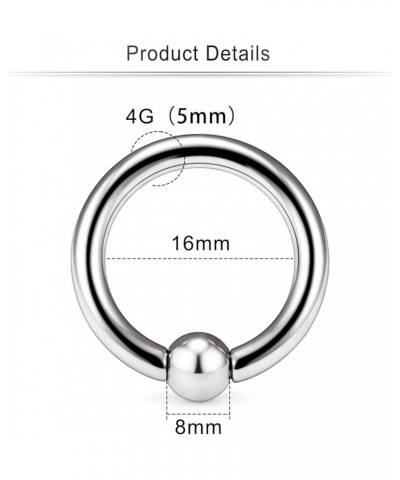 6G 8G Titaniumm Septum Rings Captive Bead Gauges Tunnels Earrings stretching kit Hypoallergenic Medical Implant Septum Nose L...