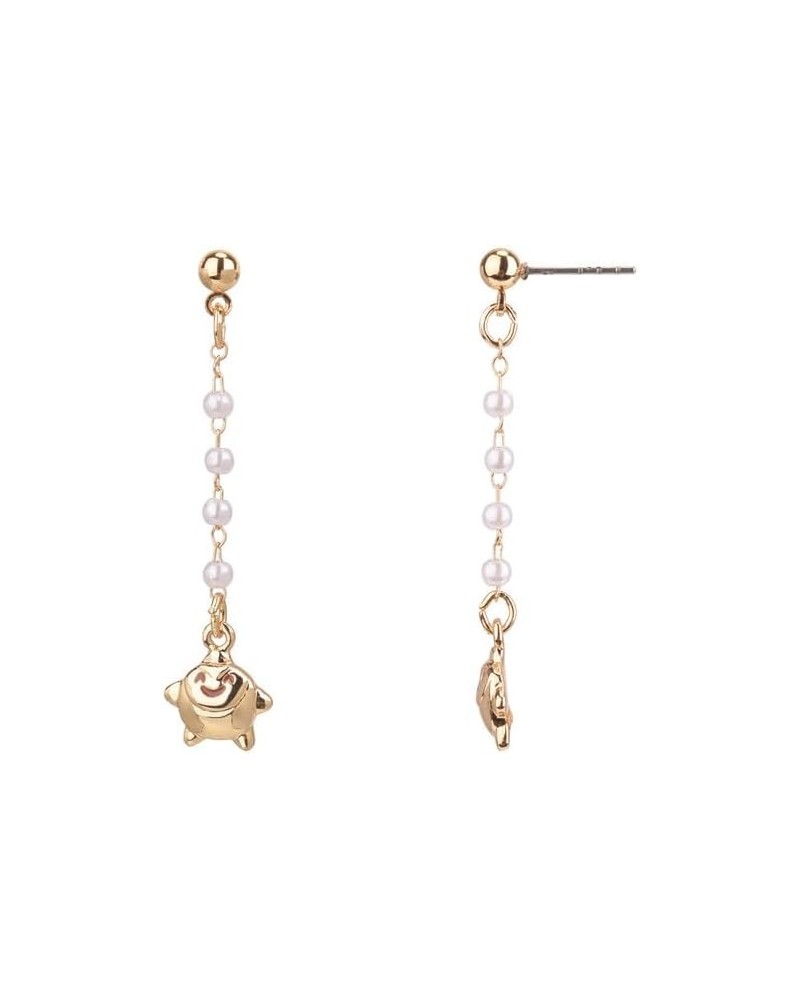 Wish Gold Tone and Pearl Linear Earrings with Star Charm $9.00 Earrings