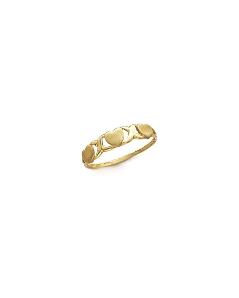 14k Gold Hugs and Kisses Ring Size 7.0 Jewelry Gifts for Women $58.14 Rings