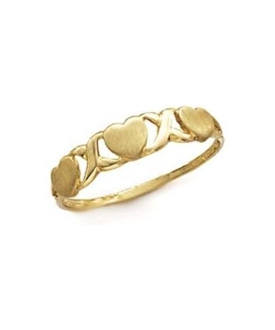 14k Gold Hugs and Kisses Ring Size 7.0 Jewelry Gifts for Women $58.14 Rings