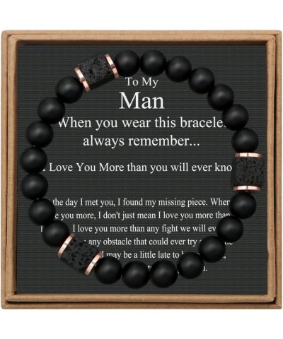 Triple Protection Bracele for Men Bead Bracelets for Men Boyfriend Husband Brother Son Triple Protection Bracele for Men Bead...