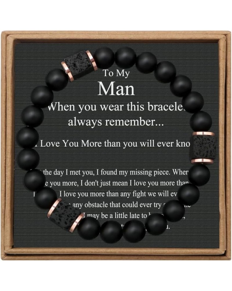 Triple Protection Bracele for Men Bead Bracelets for Men Boyfriend Husband Brother Son Triple Protection Bracele for Men Bead...