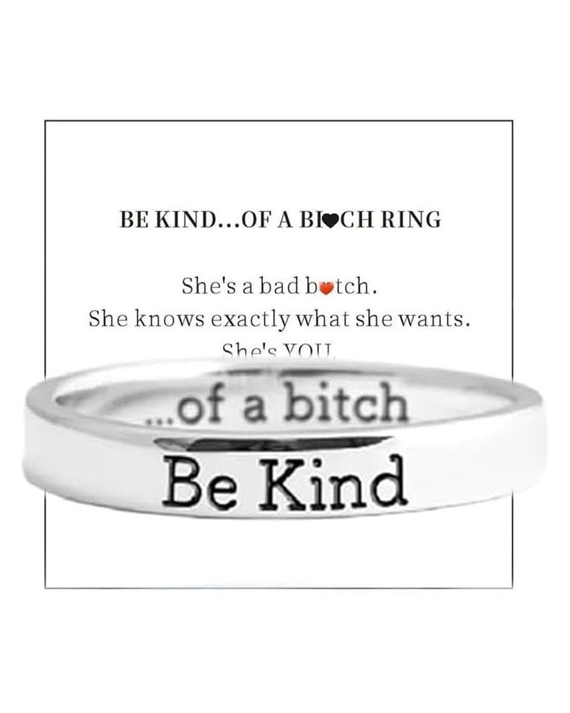 ?? ???? ?? ? ????? ????,Stainless Steel Engraved Band Ring for Women Funny Inspirational Motivational Sayings Ring Friendship...