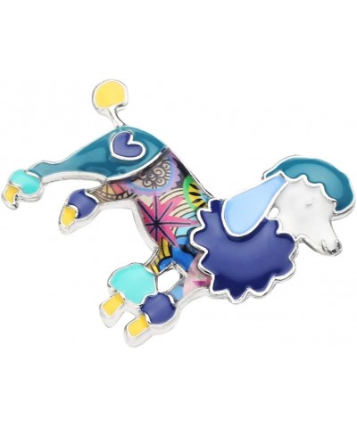 Cute Poodle Dog Brooch Pins for Women Teens Girls Floral Enamel Dog Brooch Jewelry Clothes Scarf Jacket Decoration Blue $8.79...