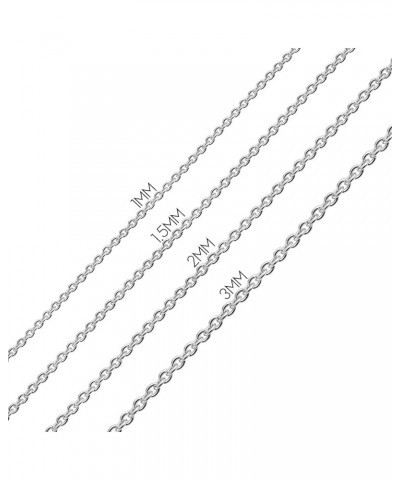 Traditional Dainty .925 Sterling Silver Petite 3,4,6MM Round Bead Station Ball Necklace For Women Teens Shinny Polished 16, 1...