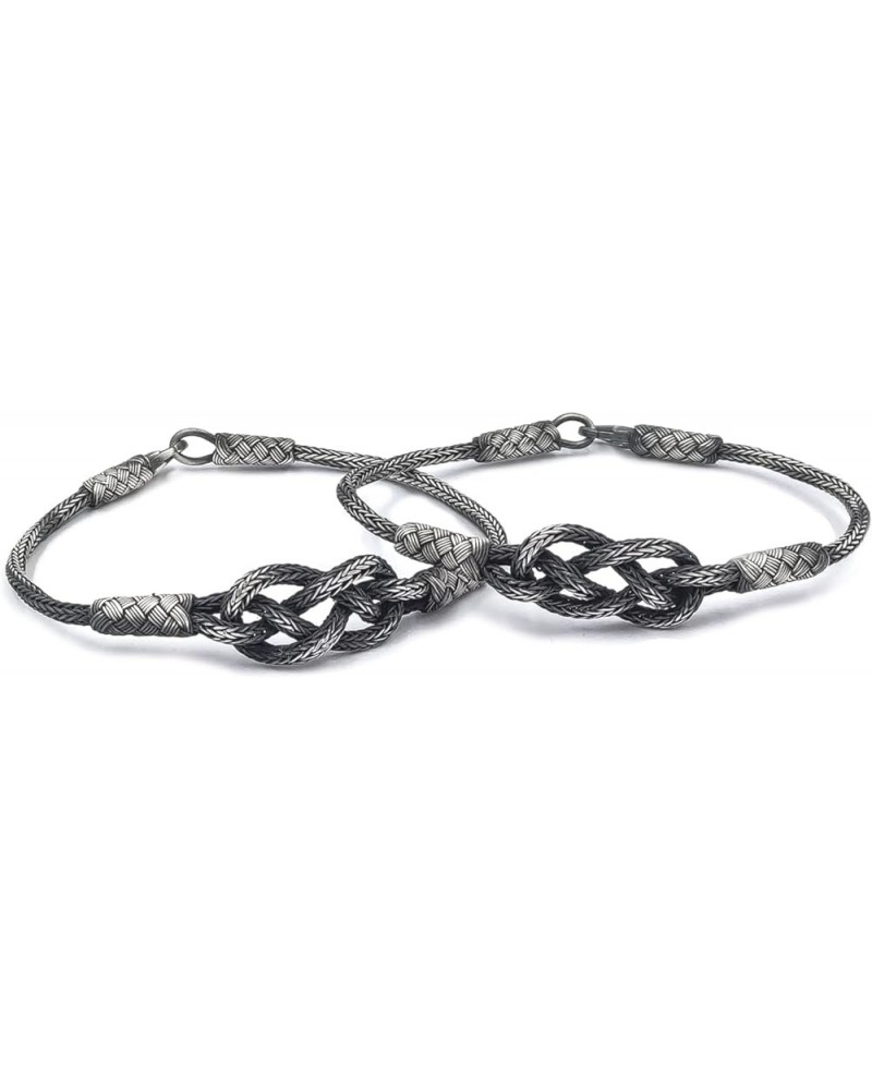 matching bracelets couples, viking bracelet silver, love knot bracelet, couple bracelets, celtic bracelets oxidized silver 9 ...