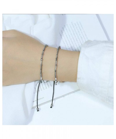 I Love You Morse Code Bracelet Couples Matching Bracelets for Him and Her Boyfriend and Girlfriend Mother and Daughter Jewelr...