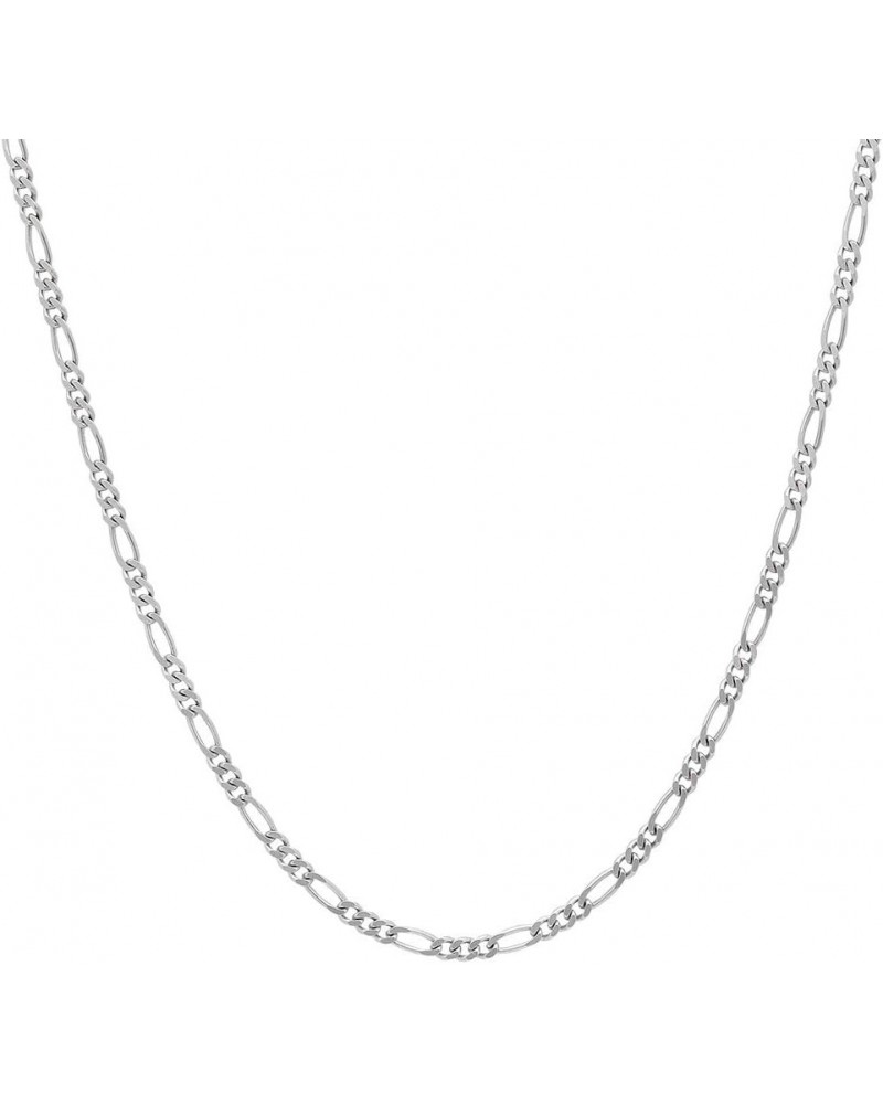 1.8MM 925 Sterling Silver Classic Figaro Chain for- Anklet Necklace and Bracelet use 24 $10.99 Necklaces