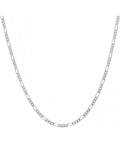 1.8MM 925 Sterling Silver Classic Figaro Chain for- Anklet Necklace and Bracelet use 24 $10.99 Necklaces