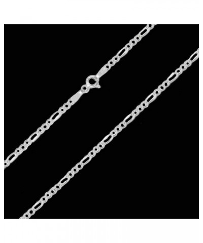 1.8MM 925 Sterling Silver Classic Figaro Chain for- Anklet Necklace and Bracelet use 24 $10.99 Necklaces