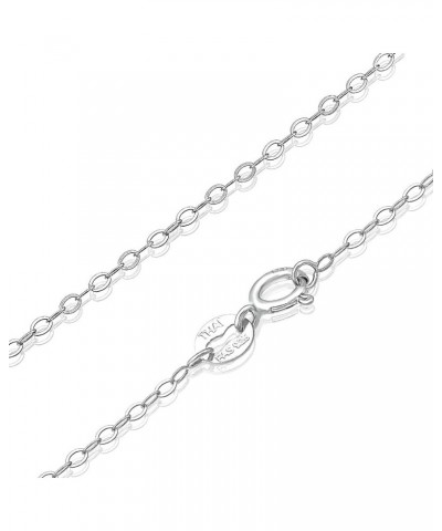 Sterling Silver 1mm Thin Delicate Flat Cable Chain Necklace, All Size 14-36 inch Sterling Silver 19.0 Inches $11.96 Necklaces