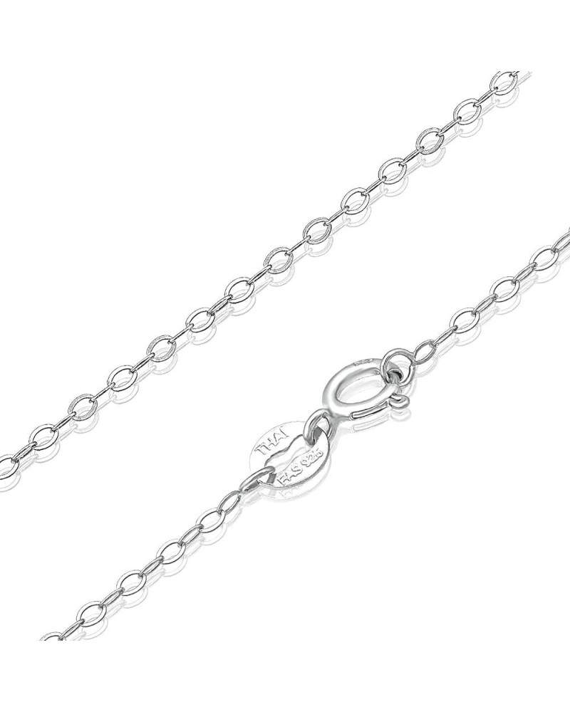 Sterling Silver 1mm Thin Delicate Flat Cable Chain Necklace, All Size 14-36 inch Sterling Silver 19.0 Inches $11.96 Necklaces