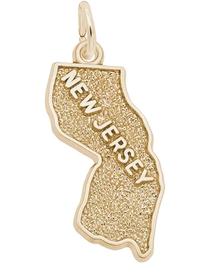 New Jersey Charm yellow-gold-plated-silver $21.00 Bracelets