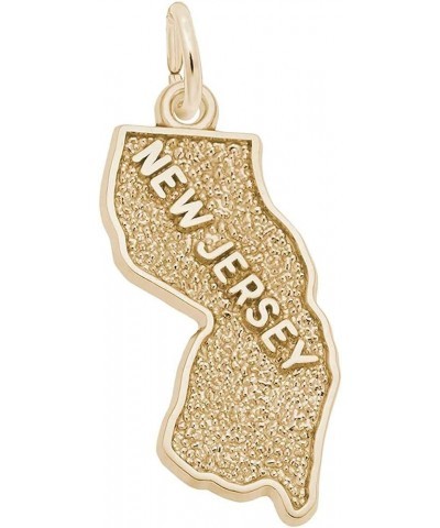 New Jersey Charm yellow-gold-plated-silver $21.00 Bracelets