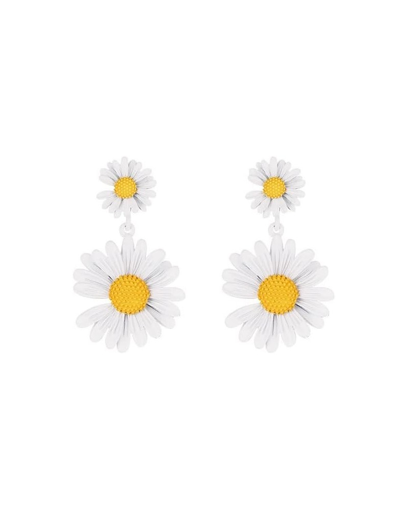 Daisy Earrings for Wome 60s 70s Daisy Flower Earrings Retro Disco Hippie Earrings vintage Flower Dangle Earrings Valentine Je...