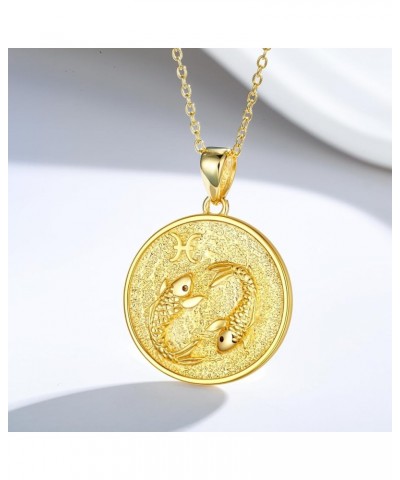 925 Sterling Silver Constellation Necklaces Horoscope Medallion Coin Disc Charm Dainty Celestial Astrology Jewelry for Women ...