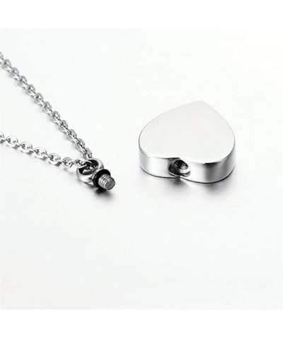 Stainless Steel Cremation Jewelry for Ashes Heart Infinity Urn Necklace Pendant Chain Memorial Human Ashes Container Funeral ...