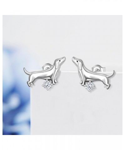 Corgi/Dachshund/Golden Retriever Earrings for Girls 925 Sterling Silver Dog Stud Earrings Kawaii Puppy Dog Jewelry Gifts for ...