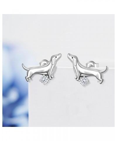 Corgi/Dachshund/Golden Retriever Earrings for Girls 925 Sterling Silver Dog Stud Earrings Kawaii Puppy Dog Jewelry Gifts for ...