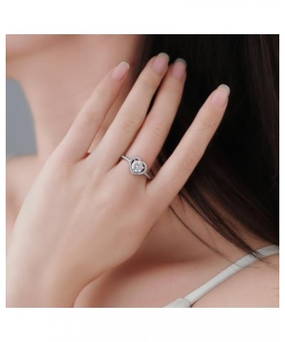 Moissanite Engagement Ring 1CT/2CT D Colour Excellent Round Cut Moissanite Rings Sterling Silver Promise Anniversary Ring for...