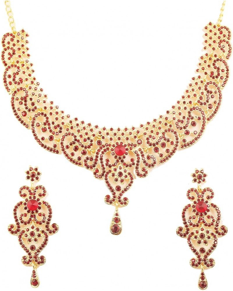 Indian Bollywood Gorgeous Intricate Workmanship Sparkling White Colorful Rhinestone Crystal Wedding Designer Jewelry Necklace...