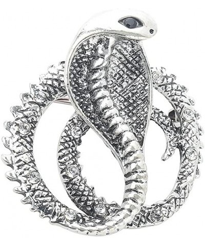 Thriller Animal Metal Punk Bending Creep Cobra Snake Brooches silver 4 $8.09 Brooches & Pins