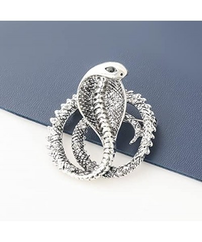 Thriller Animal Metal Punk Bending Creep Cobra Snake Brooches silver 4 $8.09 Brooches & Pins