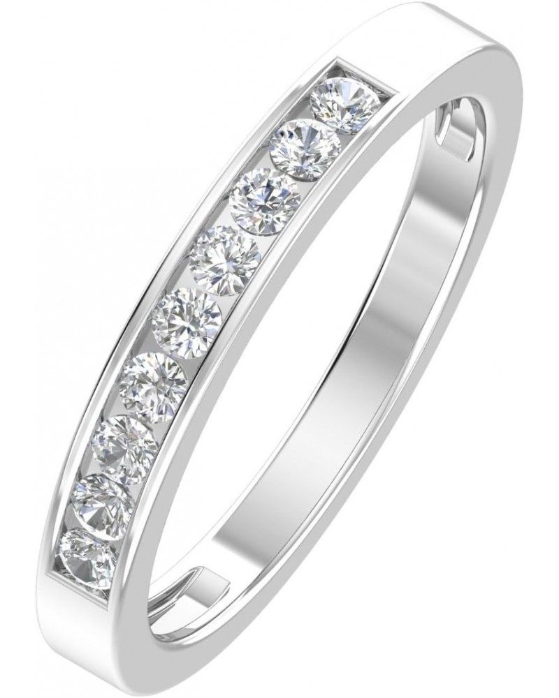 1/4ctw Diamond Channel Wedding Band in 10k White Gold or Yellow Gold $57.35 Bracelets