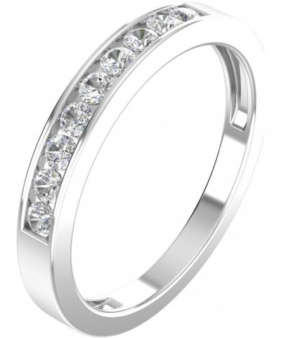 1/4ctw Diamond Channel Wedding Band in 10k White Gold or Yellow Gold $57.35 Bracelets