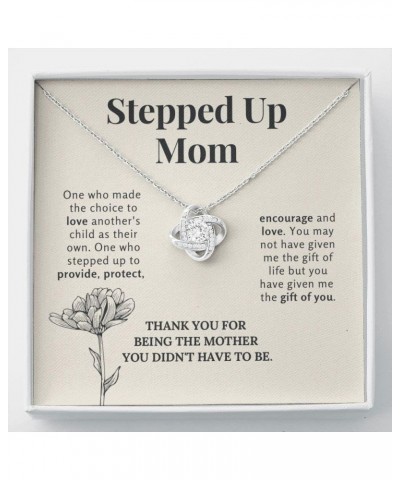 Bonus Mom Mothers Day Necklace, Gifts Step Mom, Stepped Up Mom From Step Daughter Stepson, Chosen Mom Gift, To My Second Mom ...