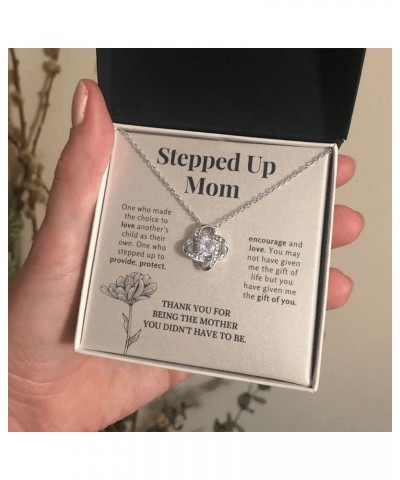 Bonus Mom Mothers Day Necklace, Gifts Step Mom, Stepped Up Mom From Step Daughter Stepson, Chosen Mom Gift, To My Second Mom ...