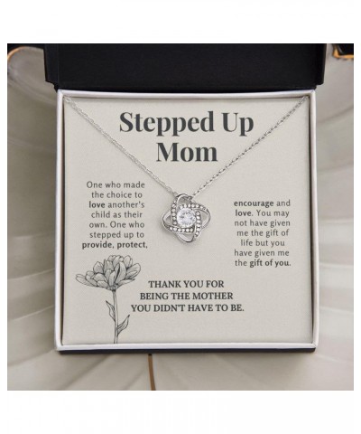 Bonus Mom Mothers Day Necklace, Gifts Step Mom, Stepped Up Mom From Step Daughter Stepson, Chosen Mom Gift, To My Second Mom ...