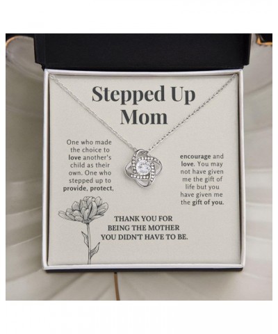 Bonus Mom Mothers Day Necklace, Gifts Step Mom, Stepped Up Mom From Step Daughter Stepson, Chosen Mom Gift, To My Second Mom ...