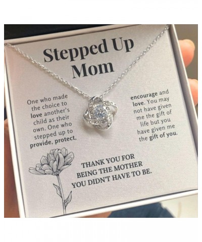 Bonus Mom Mothers Day Necklace, Gifts Step Mom, Stepped Up Mom From Step Daughter Stepson, Chosen Mom Gift, To My Second Mom ...