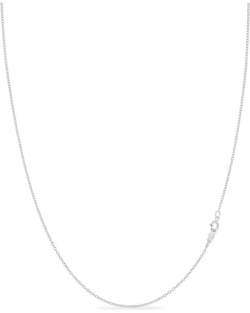 925 Sterling Silver Chain | 16-36 Inch 1.3mm Silver Cable Chain Necklace For Women | Silver, Rose Gold or 18K Gold Necklace C...