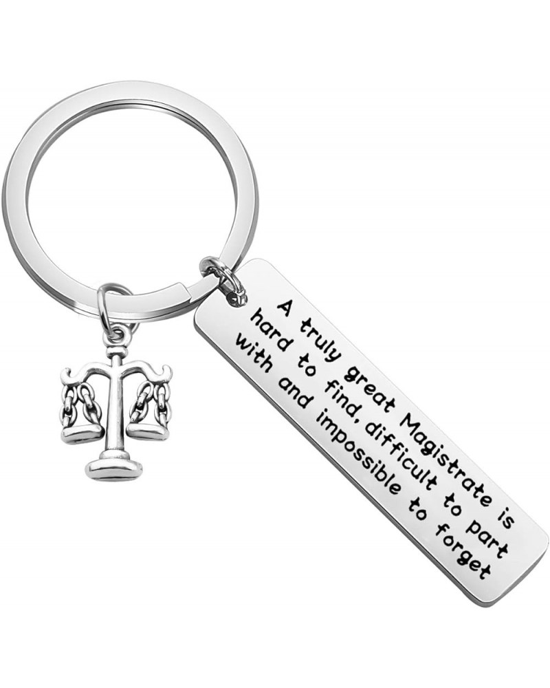 Magistrate Gift Coworker Leaving Keychain A Truly Great Magistrate Is Hard To Find Scales of Justice Keychain Impossible to F...