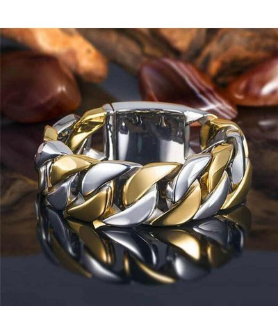 Stainless steel watch band Cuban link ring Men's and women's motorcycle ring Hip-hop thumb ring Fashion matte brushed classic...