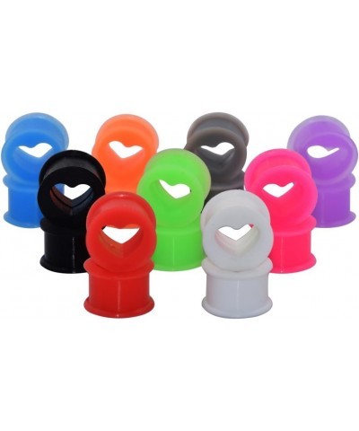 Silicone Gauges Set Hard & Soft Colorful Tunnels for Ears Stretching Earrings 6G-25mm 18 PC Hard | Heart | 20mm(3/4") $8.79 B...