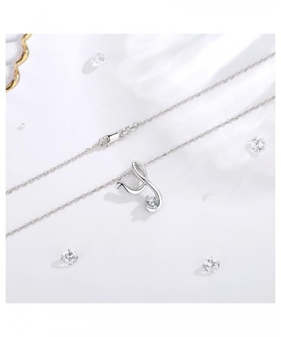 Sterling Silver Initial Necklaces for Women, Dainty 26 Alphabet Pendant Necklace Jewelry Gift, 18 Inch Chain Y $15.98 Necklaces