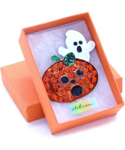 Halloween Trick Treat Jack O Lantern Ghost Pumpkin Fall Maple Leaf Brooch Pin Costume Charm Pumpkin Ghost $9.68 Brooches & Pins