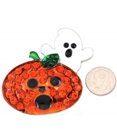 Halloween Trick Treat Jack O Lantern Ghost Pumpkin Fall Maple Leaf Brooch Pin Costume Charm Pumpkin Ghost $9.68 Brooches & Pins