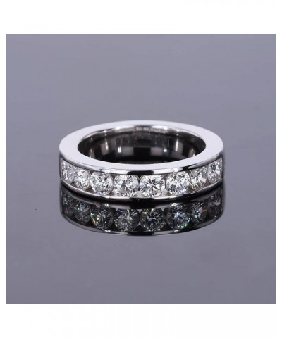 10K/14K/18K Channel Set Moissanite Wedding Band for Women D Color VVS1 Clarity Jewelry Gift for Her Style 2 $79.95 Rings