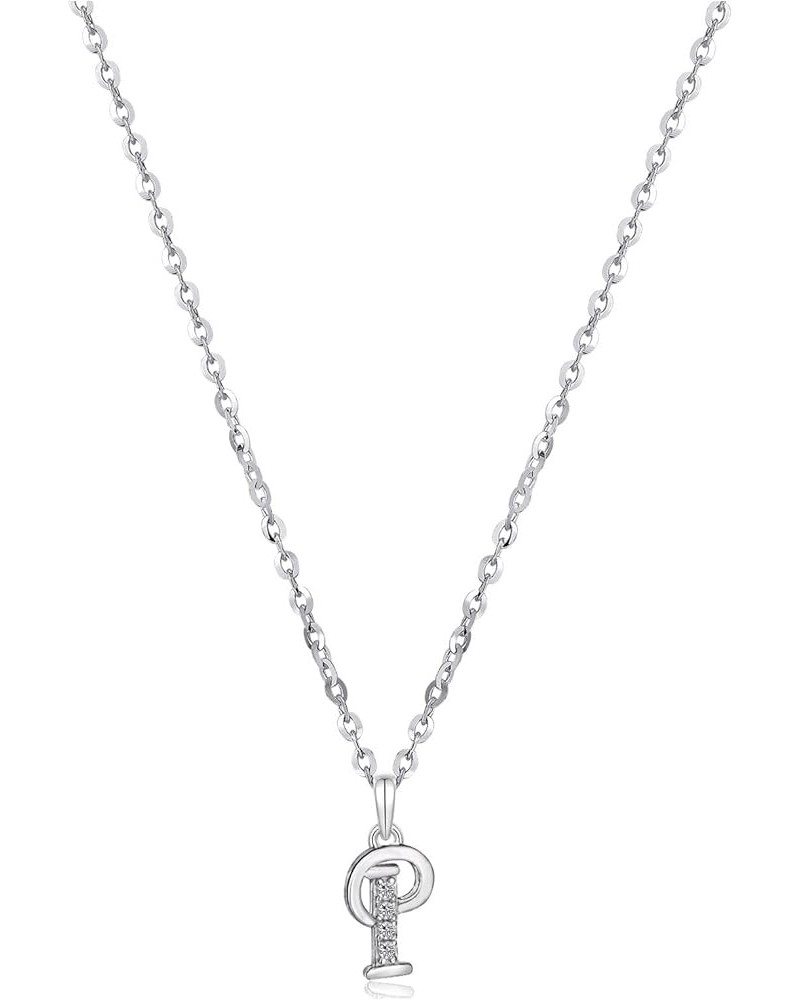 925 Sterling Silver Initial Necklace for Women Girls, Dainty Tiny Necklace with Letter A-Z P $16.23 Necklaces