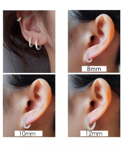 Diamond Encrusted Korean Ear Accessories Senior Sense Temperament Foreign Accessories Female Fashion Ear Studs Small Ear Bone...