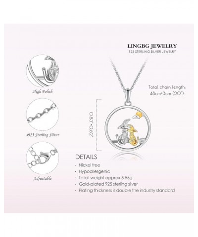 Animal Pendants Necklace 925 Sterling Silver Wolf/Turtle/Owl/Cardinal/Cat Necklace Jewelry Gift 8 Cat Necklace $24.59 Necklaces